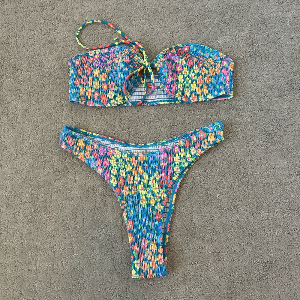 Colorful Floral Bikini Set